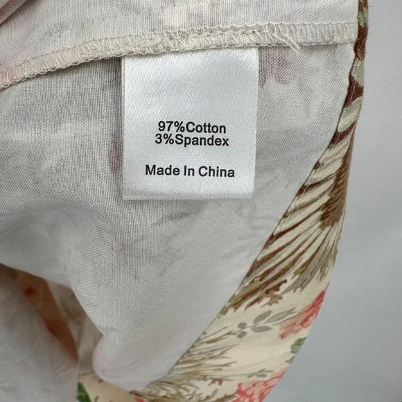 Tuckernuck Sun Faded Floral Crawford Dress sz XL Cotton A-Line Tiered Mini